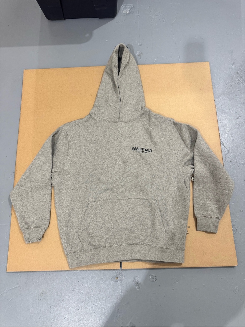 Essentials Men’s Light Gray Crewneck Hoodie